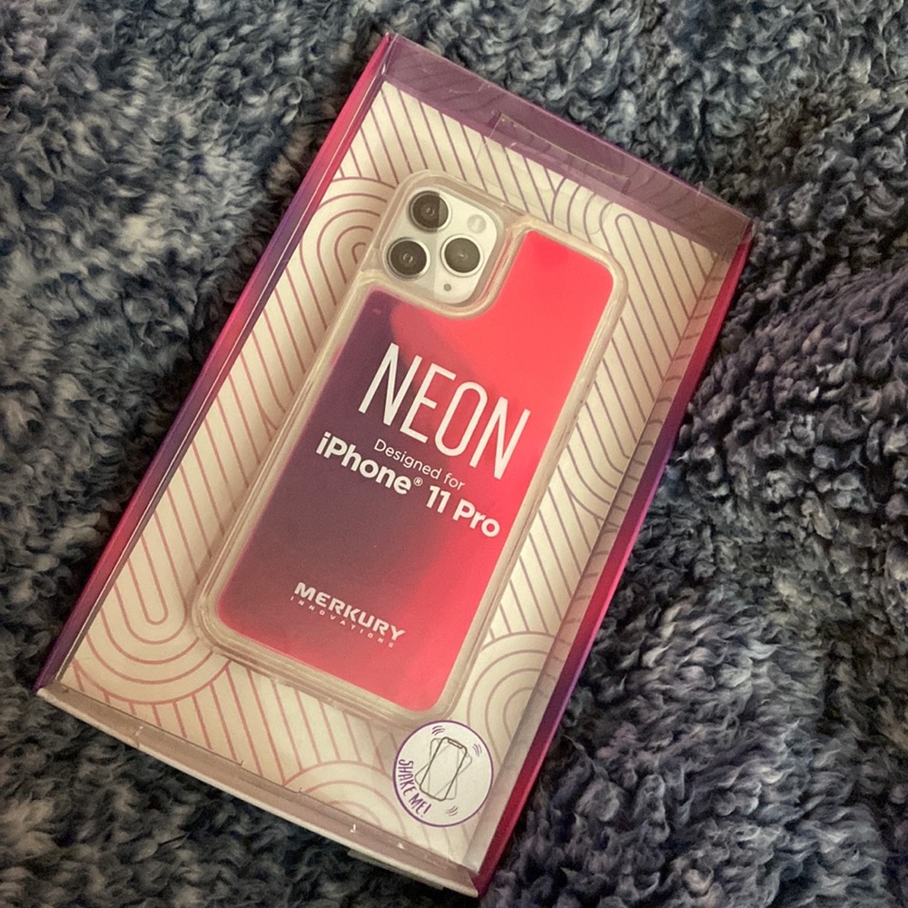 Merkury Innovations; pink & purple neon. iPhone 11 Pro. Never used.